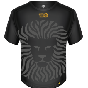 Playera Edición Conmemorativa 100 Años Logo León - Negra