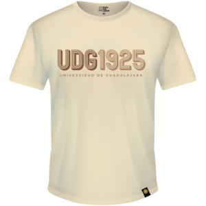 Playera Edición Conmemorativa 100 Años UDG 1925 - Beige