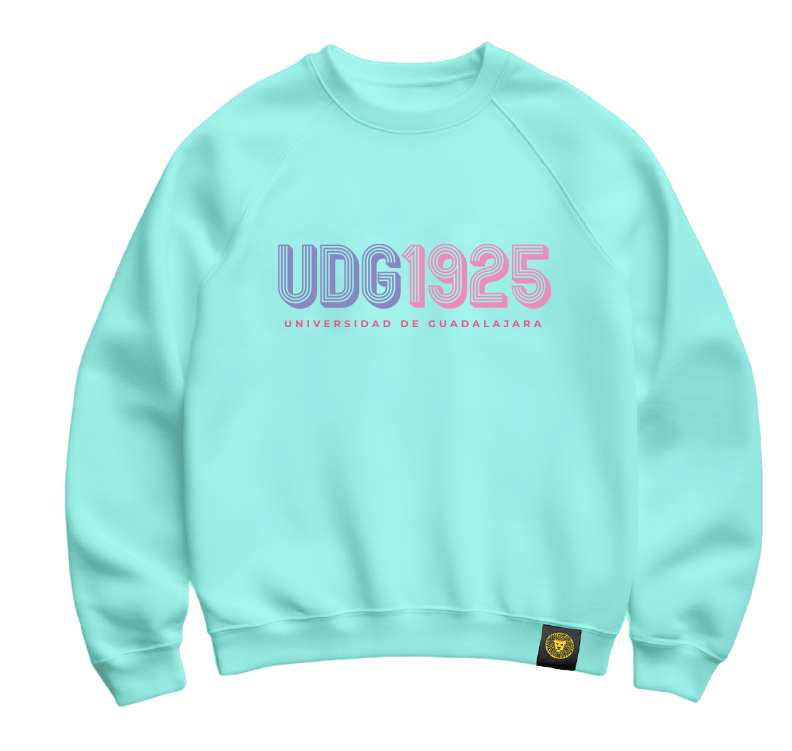 Sudadera Centenario Piel De León UDG 1925 - Azul Chillante